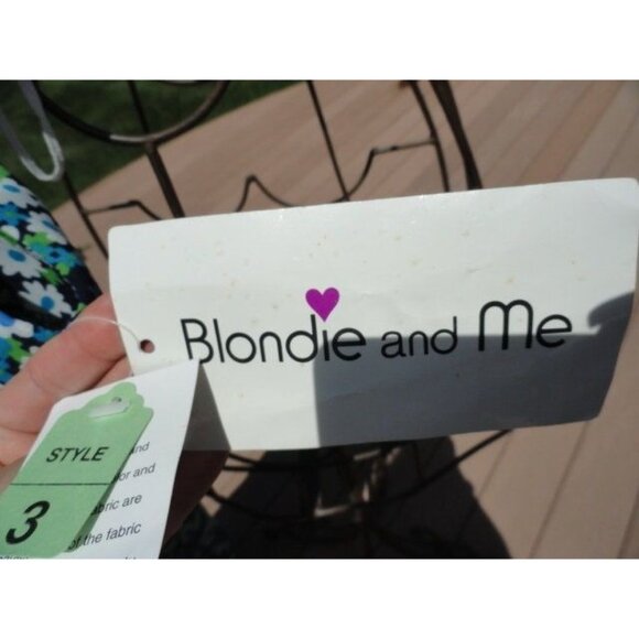 Women’s Blondie and Me Summer Floral Maxi Dress 100% Polyester Blues Green White - Picture 7 of 9